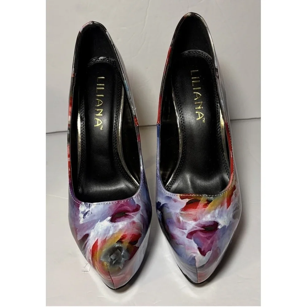LILIANA Platform Women's Size 7 Multicolor Stiletto Heels